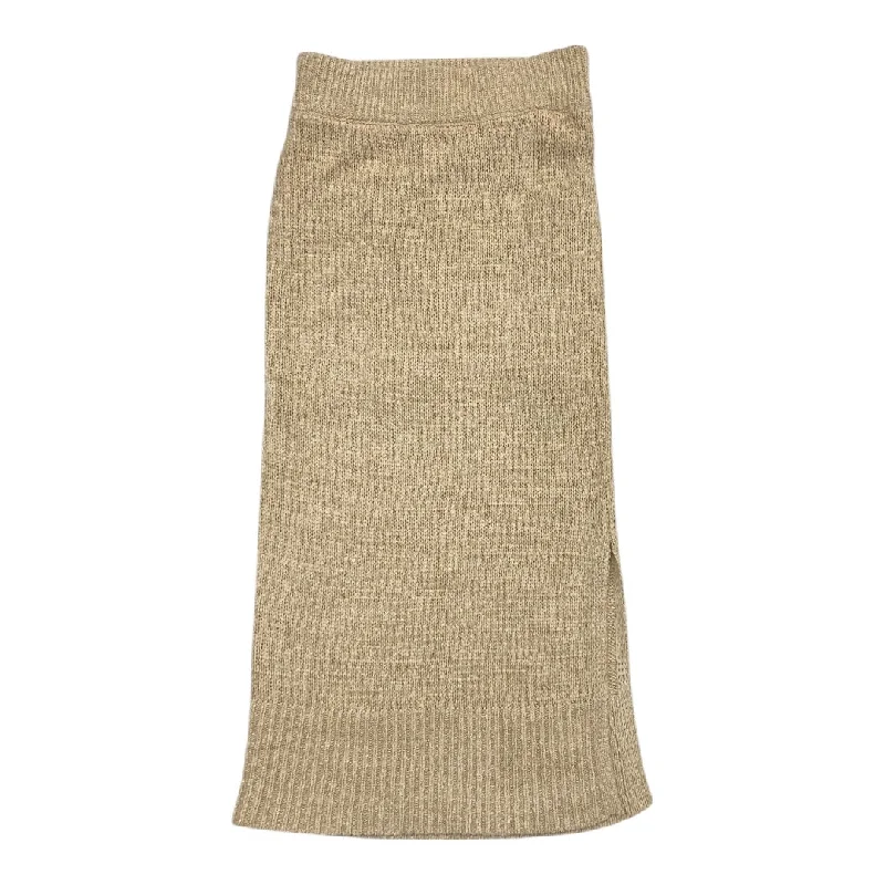 Skirt Maxi By H&m In Tan, Size: Xs Maxi Skirt Chic