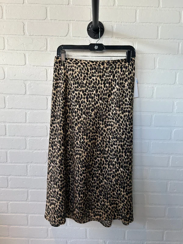 Skirt Maxi By J. Crew In Animal Print, Size: 12 Lace Detail Maxi