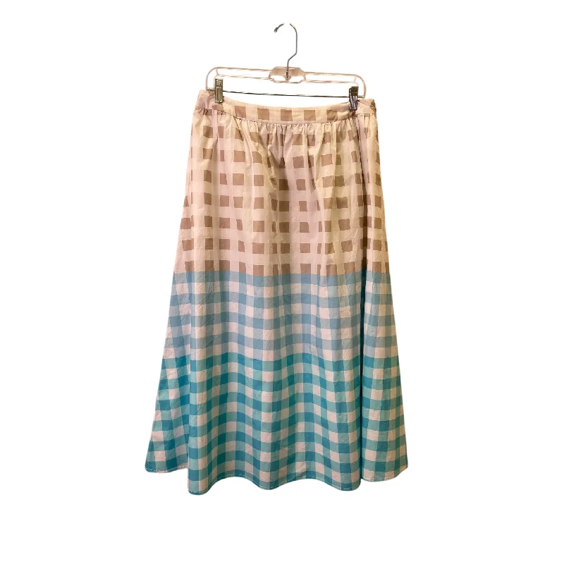 Skirt Maxi By Ming Wang In Blue & White, Size:S Colorful Maxi Skirt