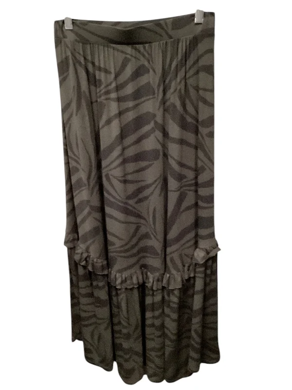 Skirt Maxi By Z Supply In Green, Size: M Satin Maxi Skirt