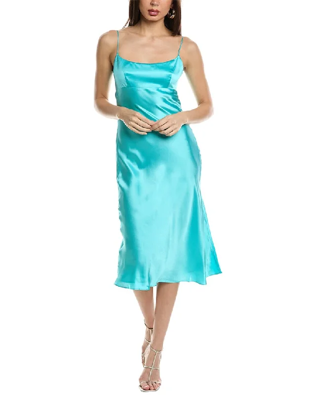 Amanda Uprichard Breeze Silk Midi Dress Tulle Midi Skirt