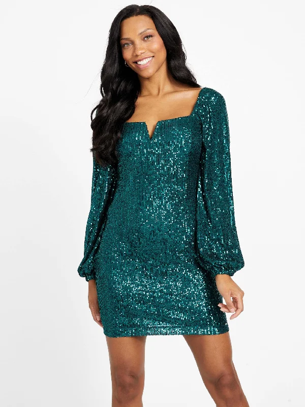 Shanti Sequin Dress Sequin Fit Dress