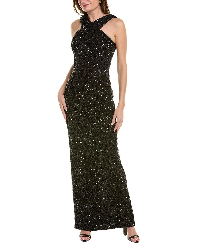 Teri Jon by Rickie Freeman Sequin Gown Sexy Sequin Dress