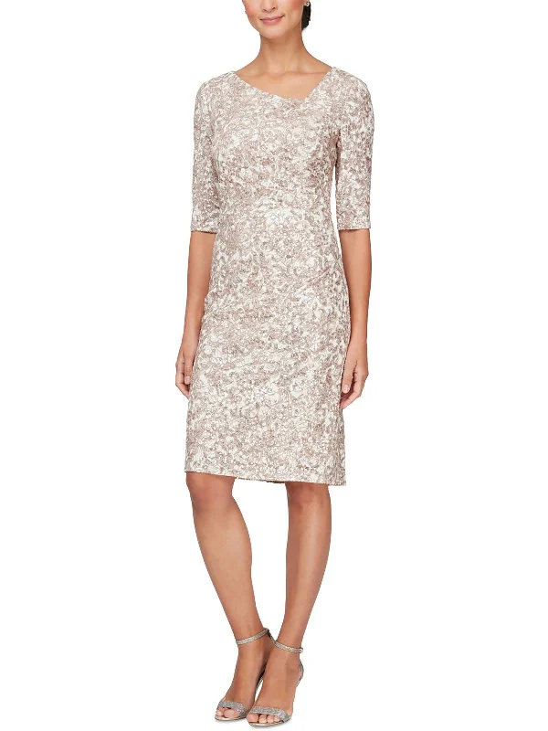 Womens Sequined Sheath Dress Glam Sequin Dress