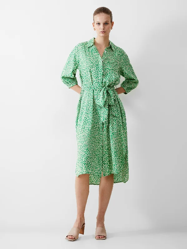 Cadie Button-Through Shirt Dress Soft Shirt Dress