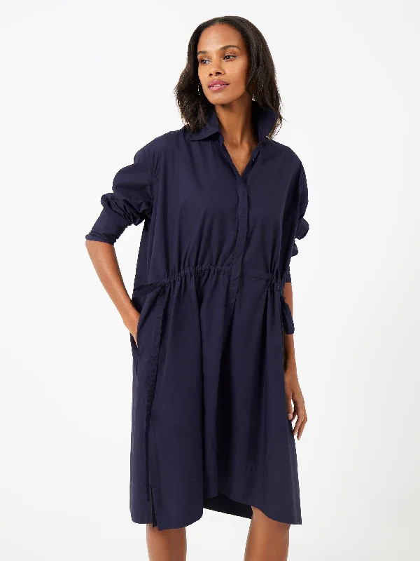 Rhodes Poplin Shirt Dress Belted Shirt Dress