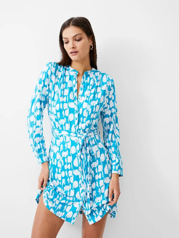 Riley Henley Shirt Dress Midi Shirt Dress